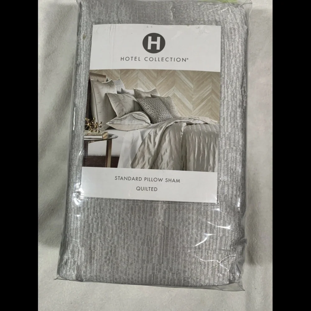 NIB Hotel Collection Primativa Quilted (1) Standard Sham‎ Pillow Case